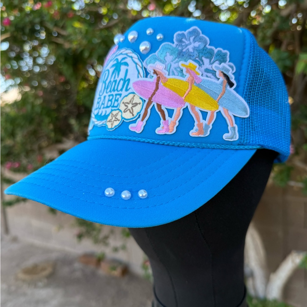 Custom New Beach Babe Patch Hat With Embellishmen… - image 4